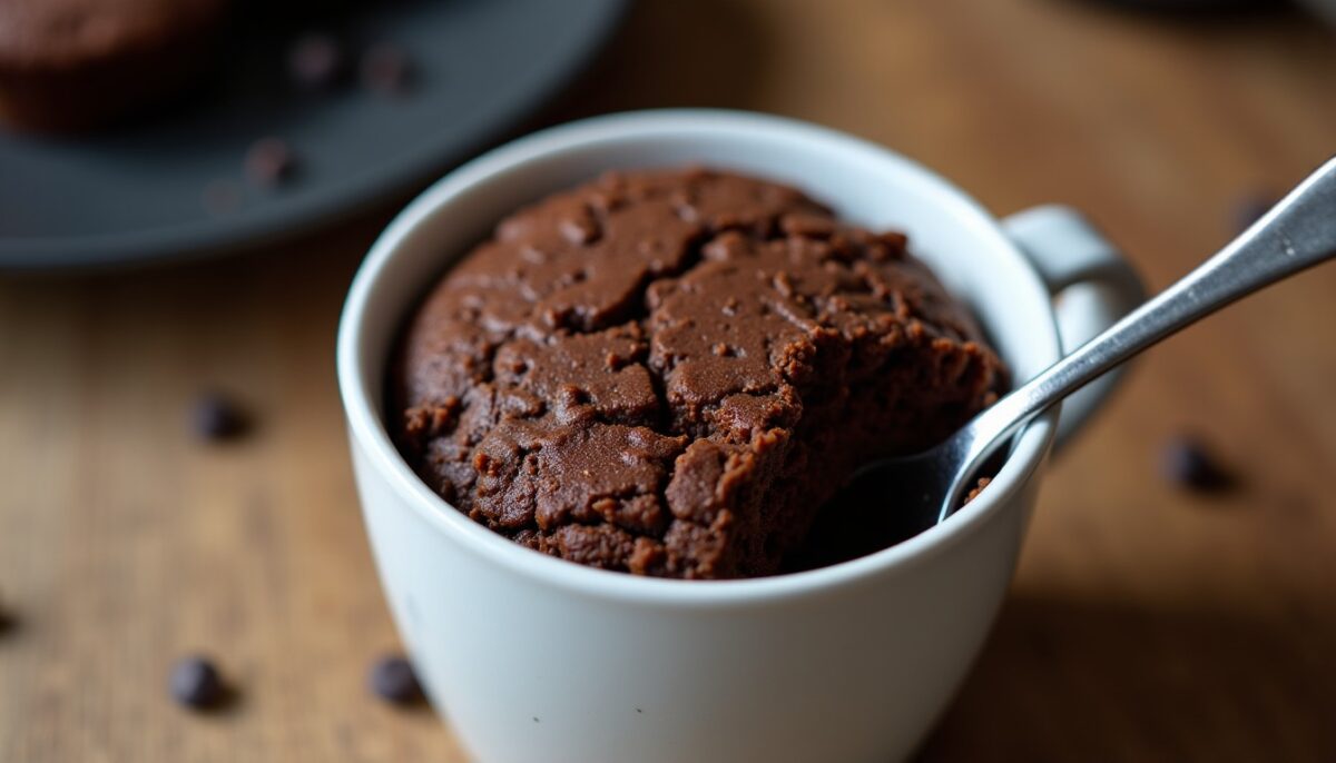 Mug cake au chocolat sain : une recette express et légère à savourer